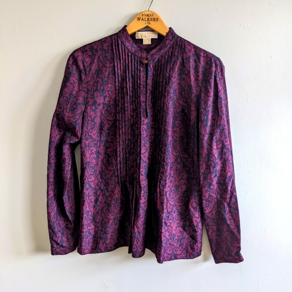 MICHAEL KORS Silk Paisley Print Tunic